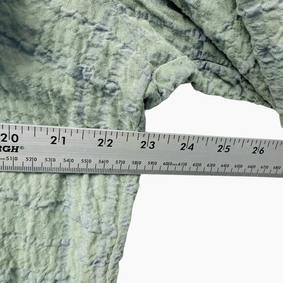 NWOT Zara Ruffled Mini Dress Striped Blue and Green Women’s Size XL - Picture 9 of 9